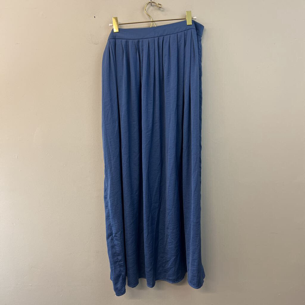 Chicos Blue Silky Maxi Skirt 1