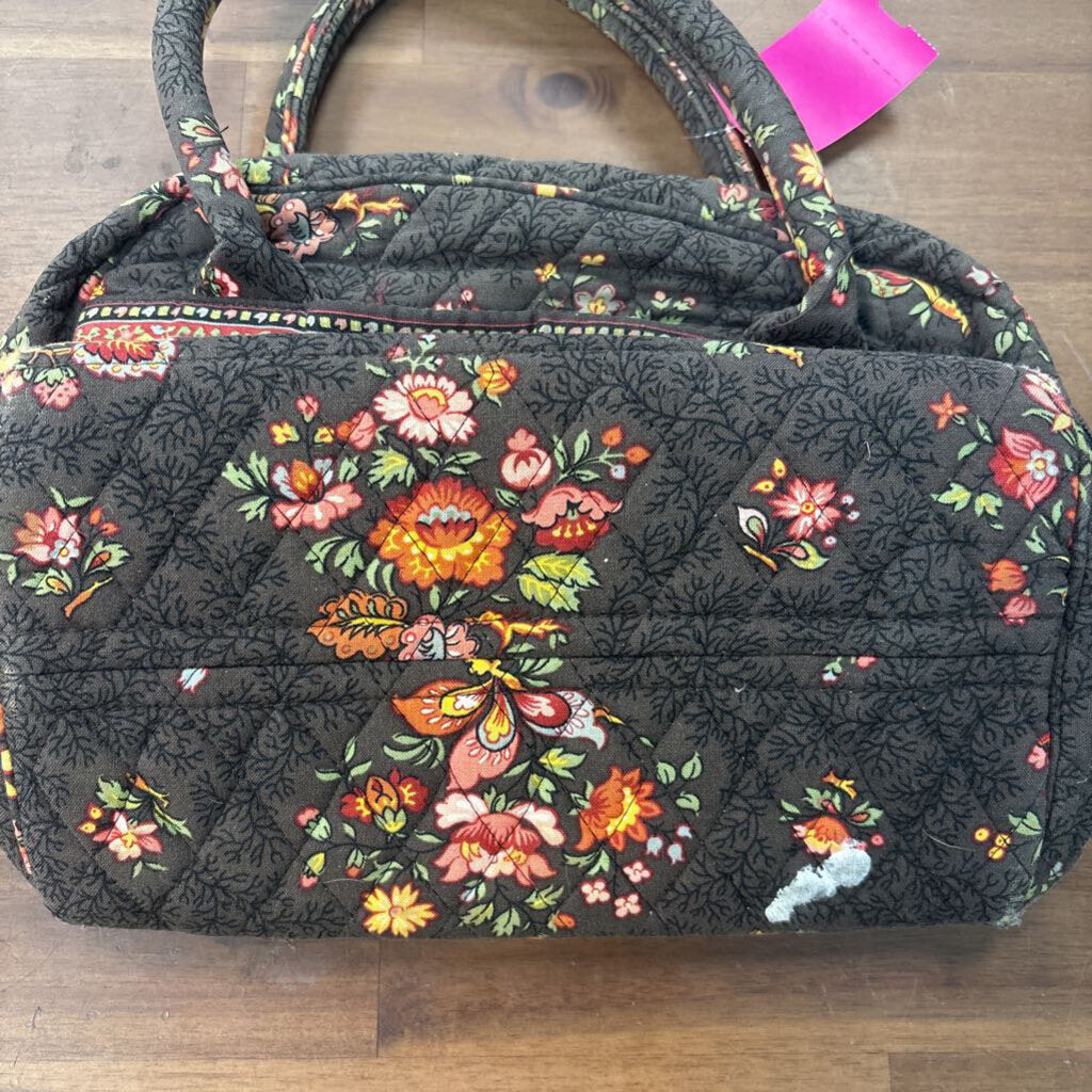 Vera Bradley Brown Quilted Print Purse