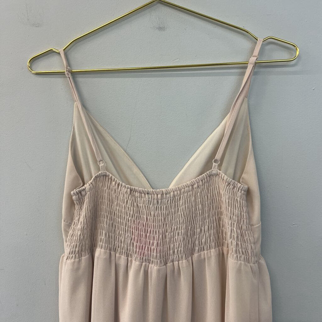 HYFVE Beige Tiered Skirt Dress Large