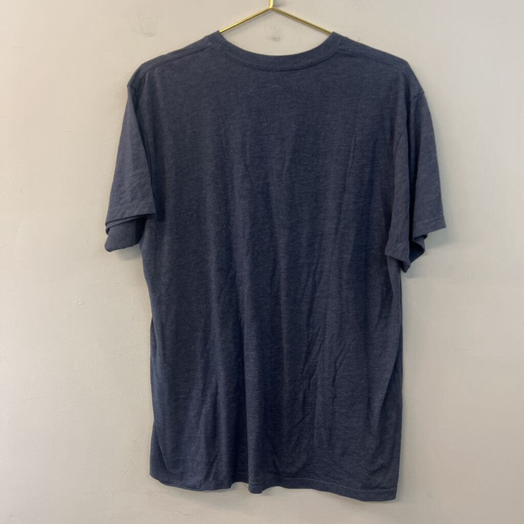 Blue/ White Silos Baking Co Short Sleeve Graphic Tee Large