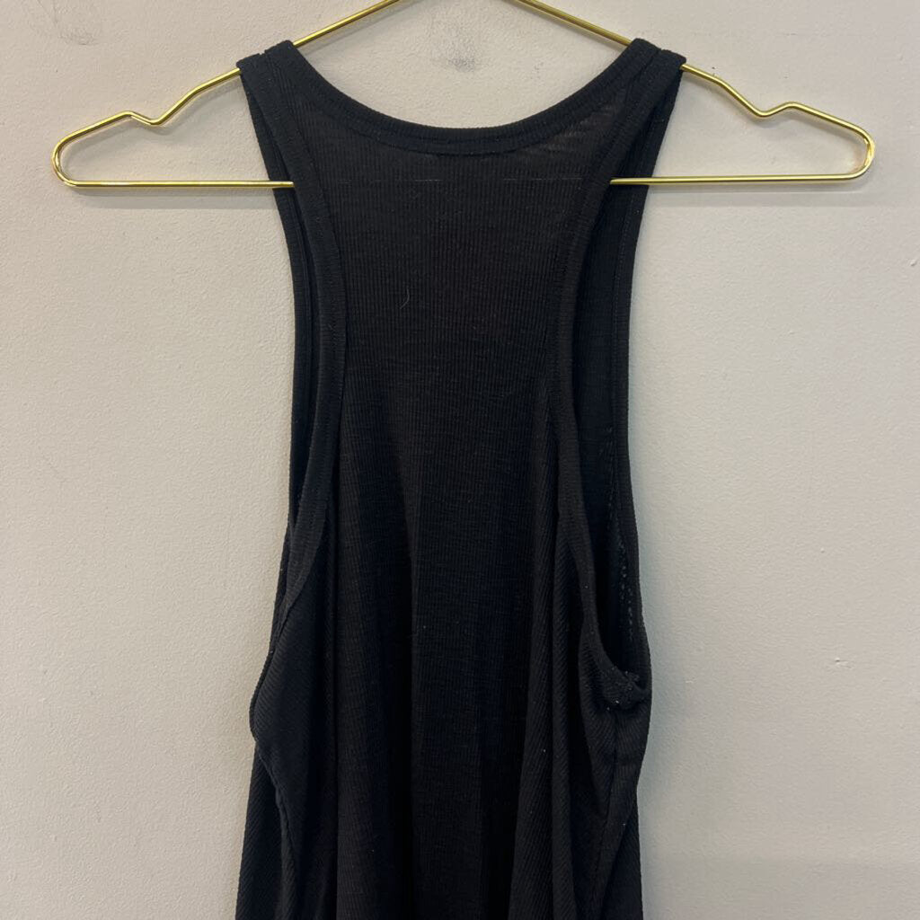 Intimately Free People Black Ribbed Tank Top Small