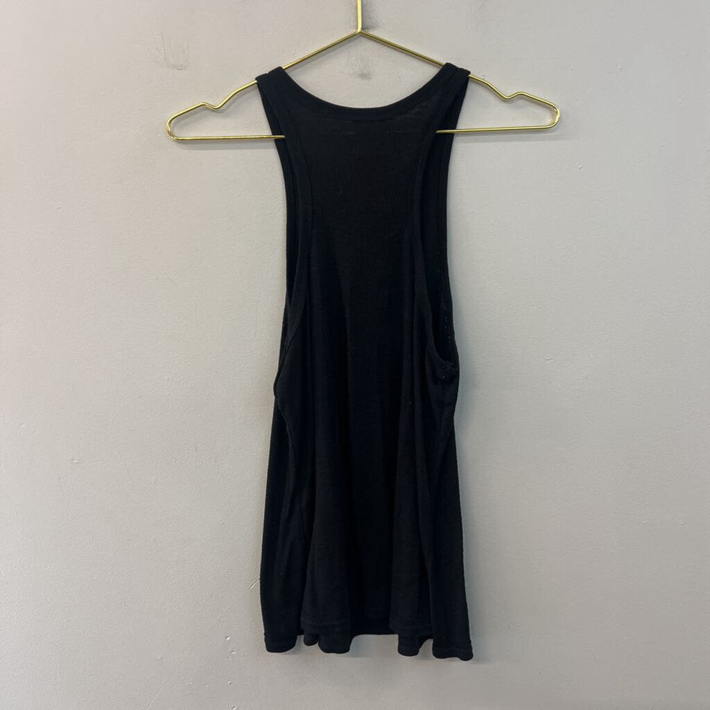 Intimately Free People Black Ribbed Tank Top Small