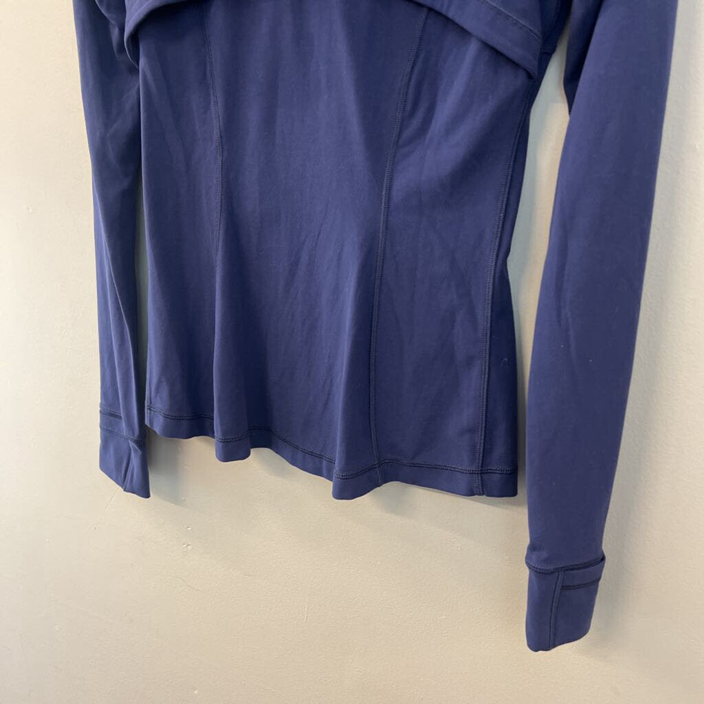 Lululemon Navy Long Sleeve Hooded Define Zip Up Jacket 6