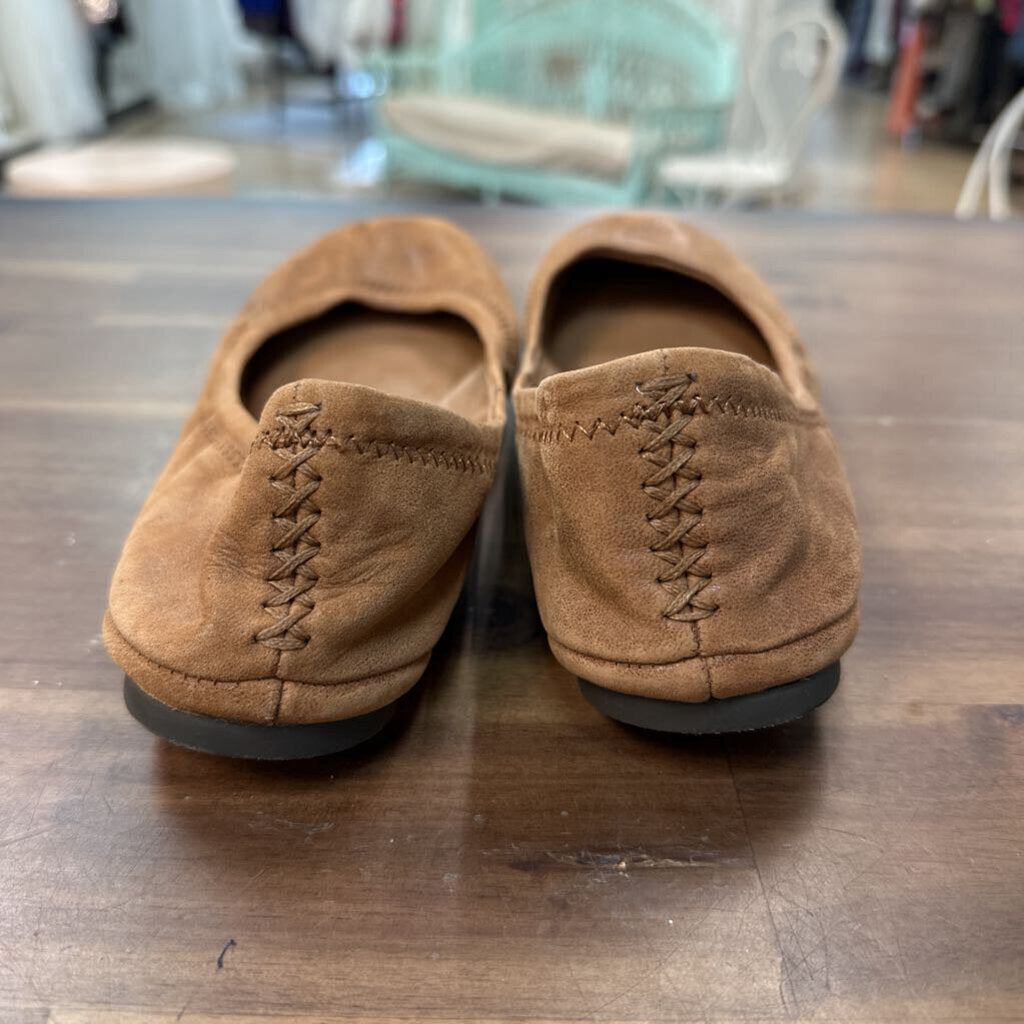 Lucky Brand Brown Leather Emmie Flats 8