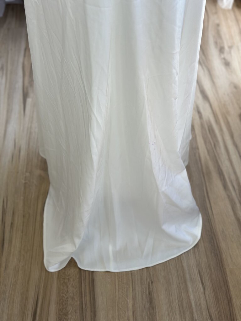 Lulus Ivory Silky Cowl Neck Bridal Gown Extra Large