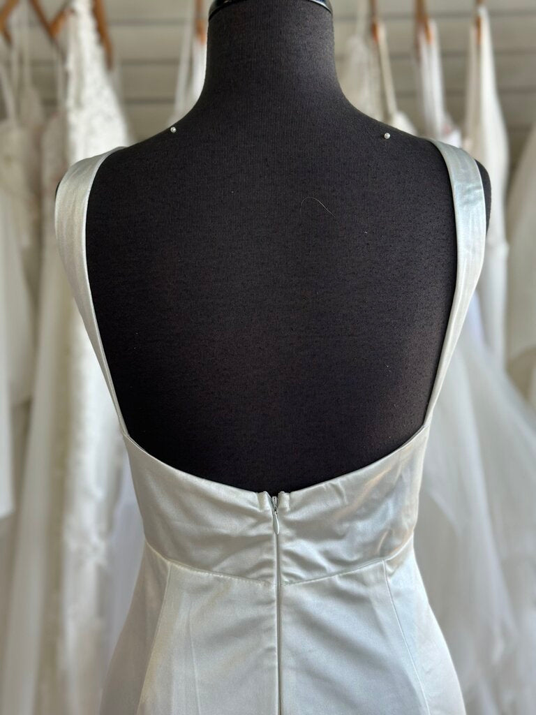 Lulus Ivory Silky Square Neck Bridal Gown Extra Large
