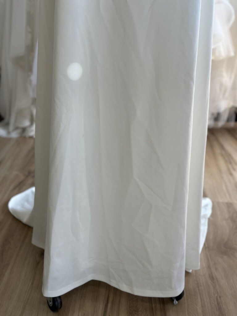 Lulus Ivory Lace Top Crepe Skirt Bridal Gown Extra Large