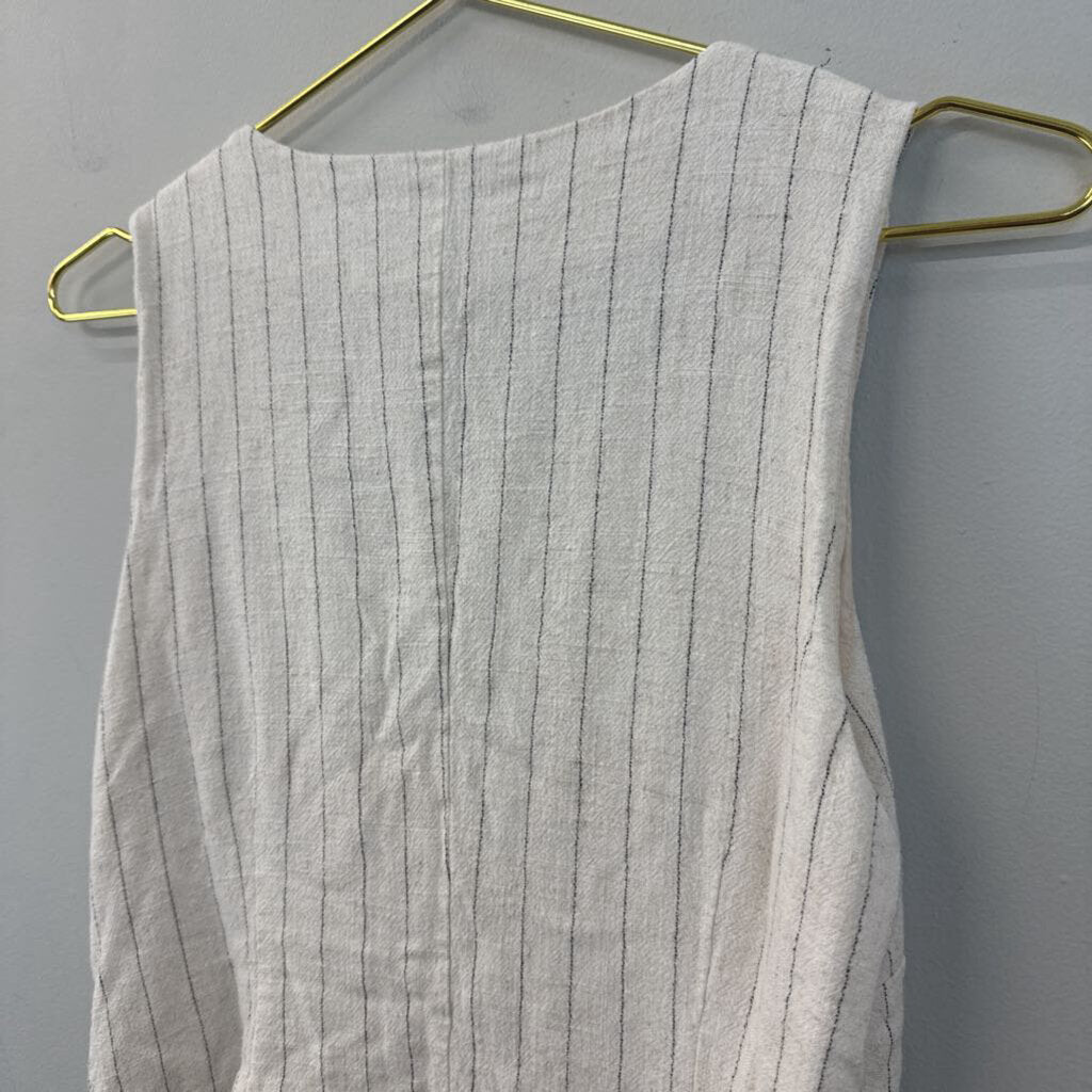Z Supply Cream/ Black Striped Vest Top Medium