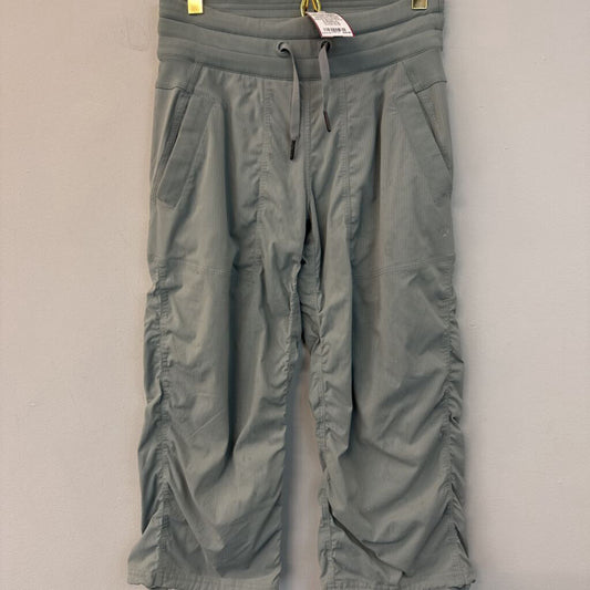 Lululemon Green Striped Cropped Dance Studio Pants 2