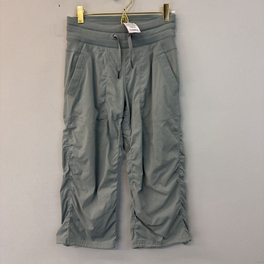 Lululemon Green Striped Cropped Dance Studio Pants 2