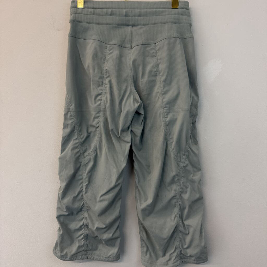 Lululemon Green Striped Cropped Dance Studio Pants 2