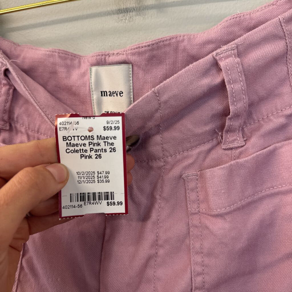 Maeve Pink The Colette Pants 26