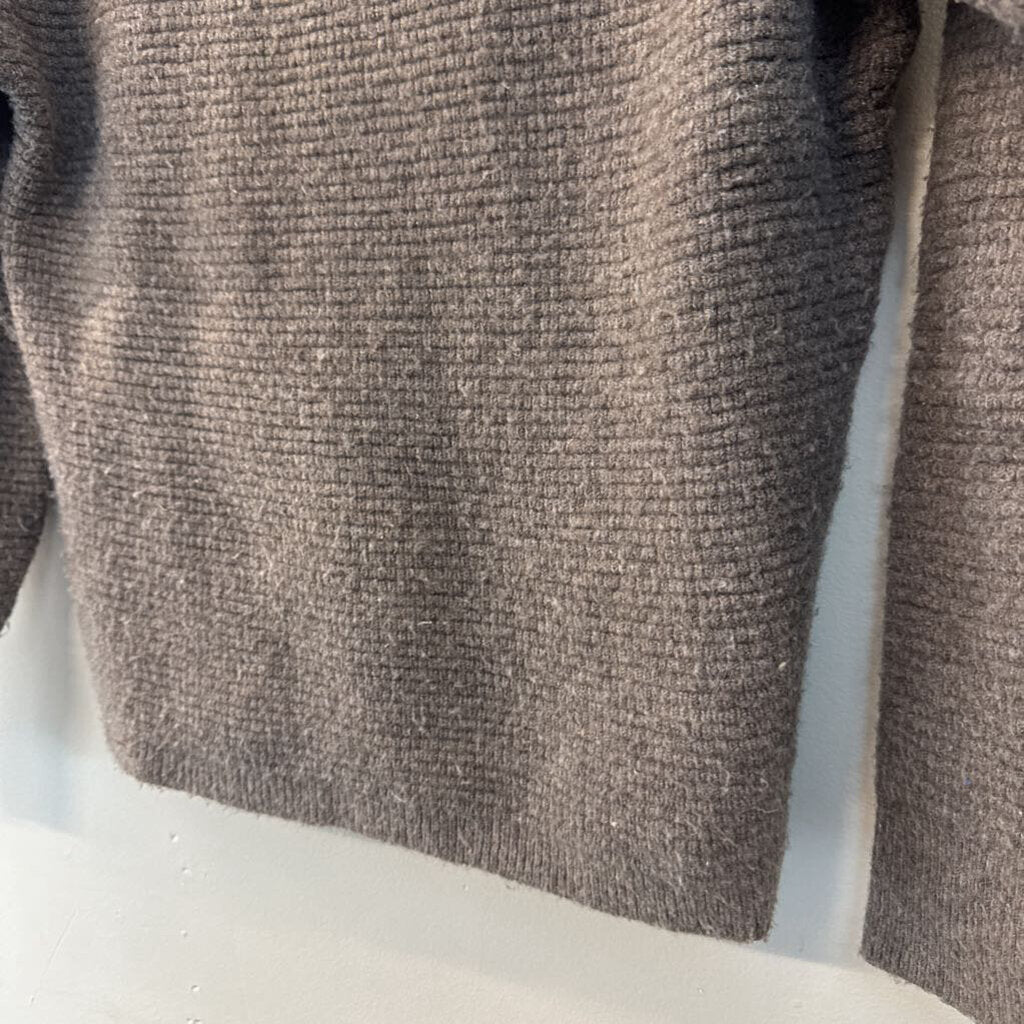 Madewell Brown Knit Turtleneck Sweater Extra Small