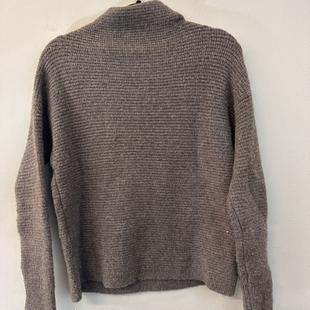 Madewell Brown Knit Turtleneck Sweater Extra Small