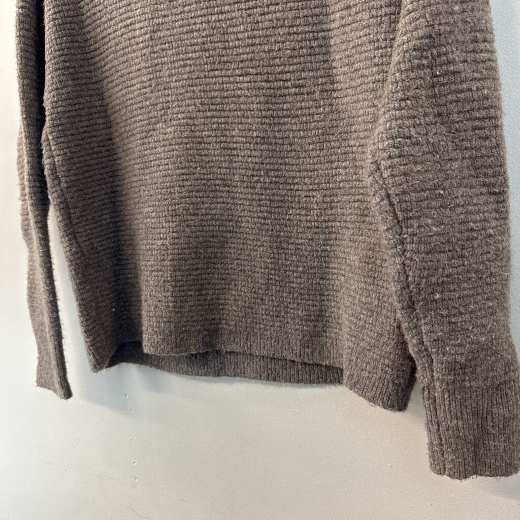 Madewell Brown Knit Turtleneck Sweater Extra Small
