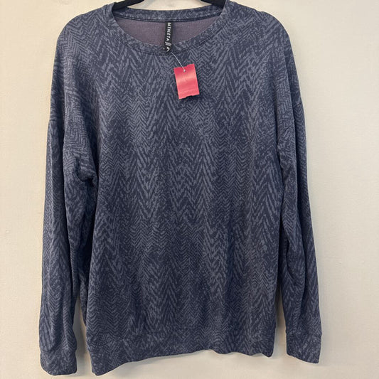 Athleta Blue Print Long Sleeve Top Medium