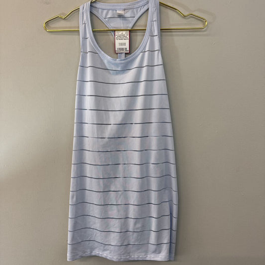 Athleta Blue Striped Tank Top Medium
