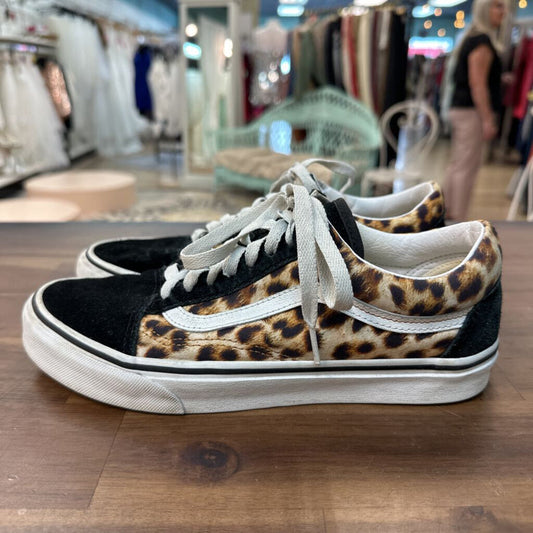 Vans Leopard Print Old Skool Low Sneakers 8.5