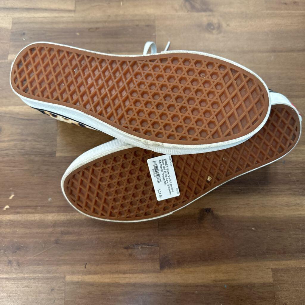 Vans Leopard Print Old Skool Low Sneakers 8.5