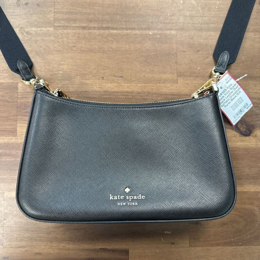 Kate Spade Black Leather Duet Saffiano Crossbody Purse