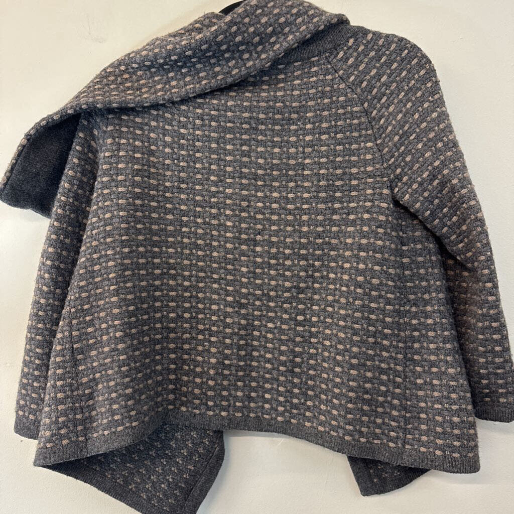 Banana Republic Grey/ Brown Knit Open Front Sweater Medium