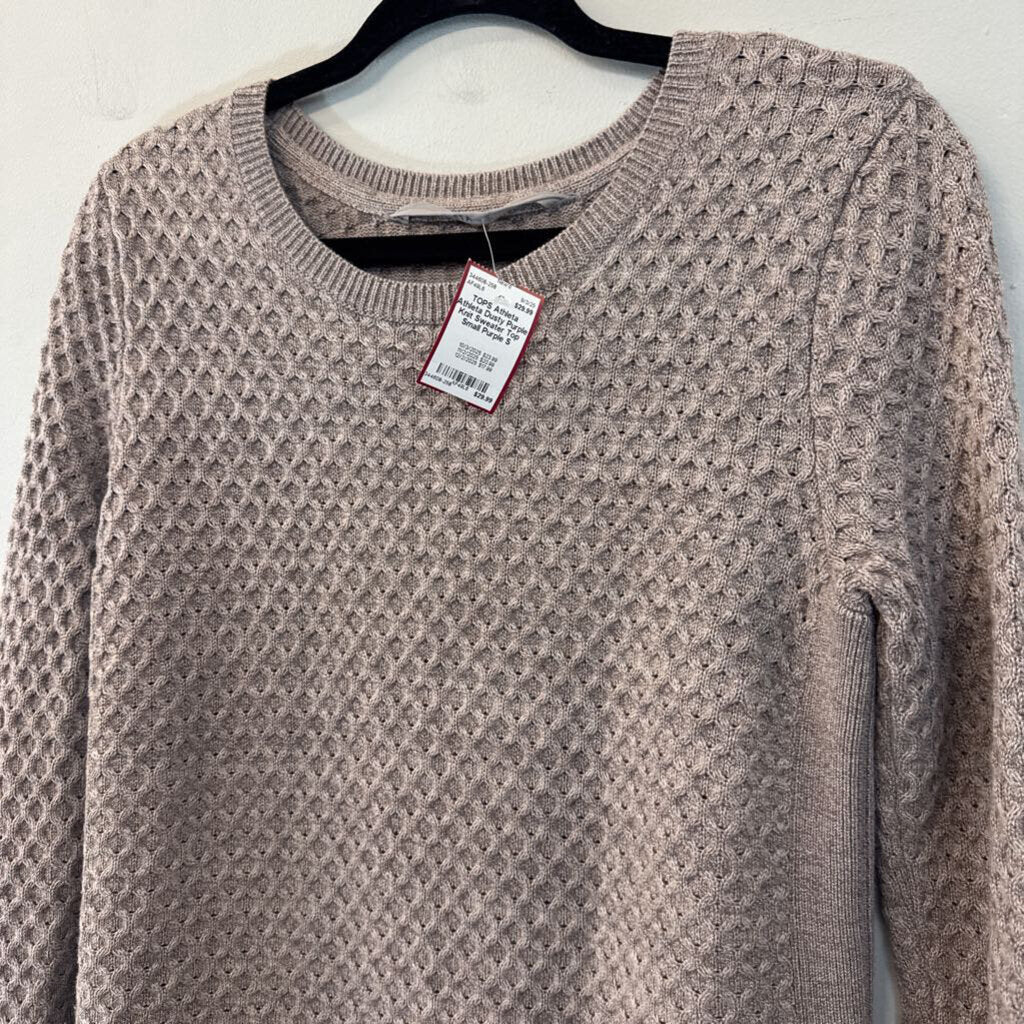 Athleta Dusty Purple Knit Sweater Top Small