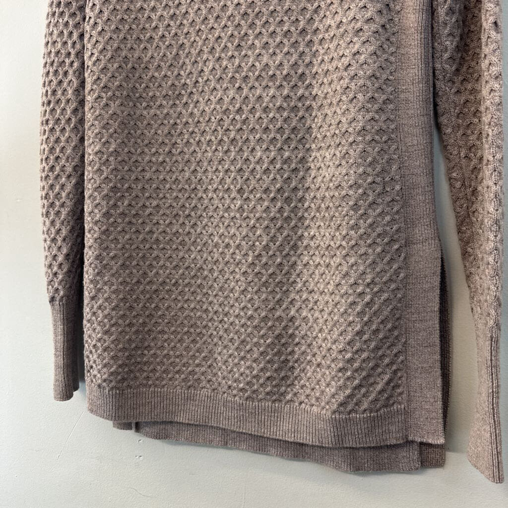 Athleta Dusty Purple Knit Sweater Top Small