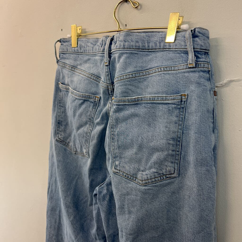 Agolde Light Wash Straight Leg Jeans 28