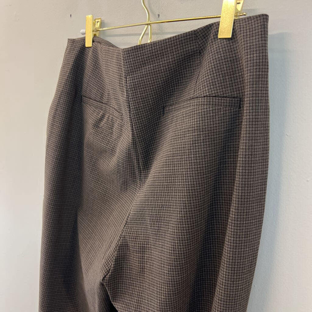 House of Harlow Brown/ Black Plaid Pants 6