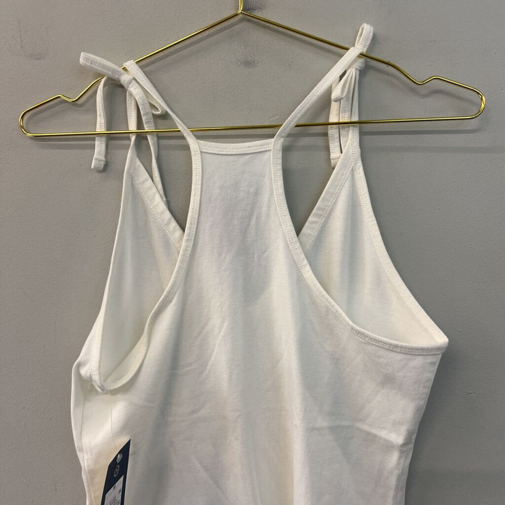 Universal Thread White V Neck Tank Bodysuit Medium