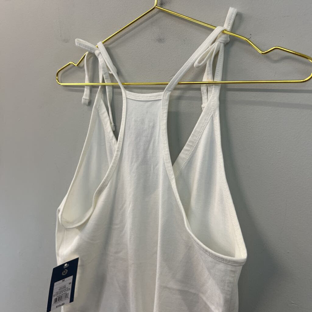 Universal Thread White V Neck Tank Bodysuit Medium