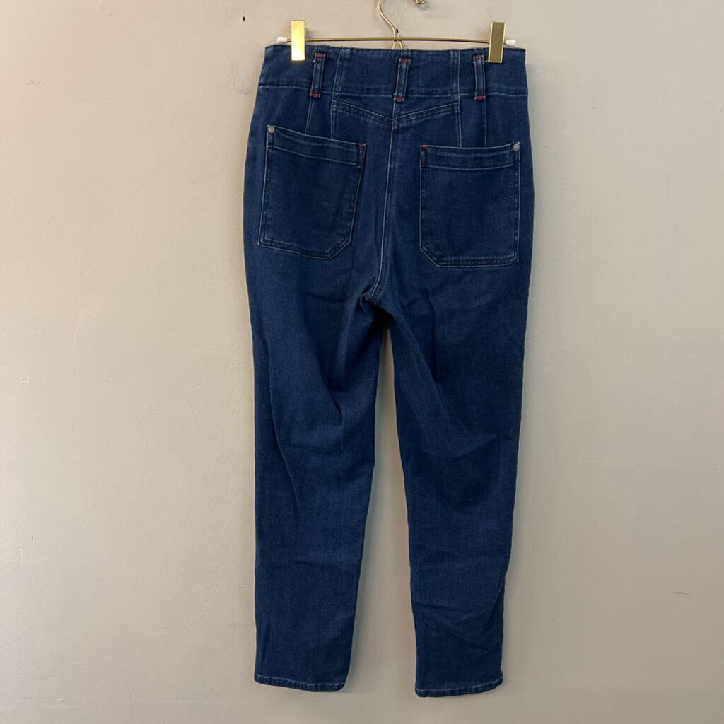 Maeve Dark Wash Straight Leg Jeans 28