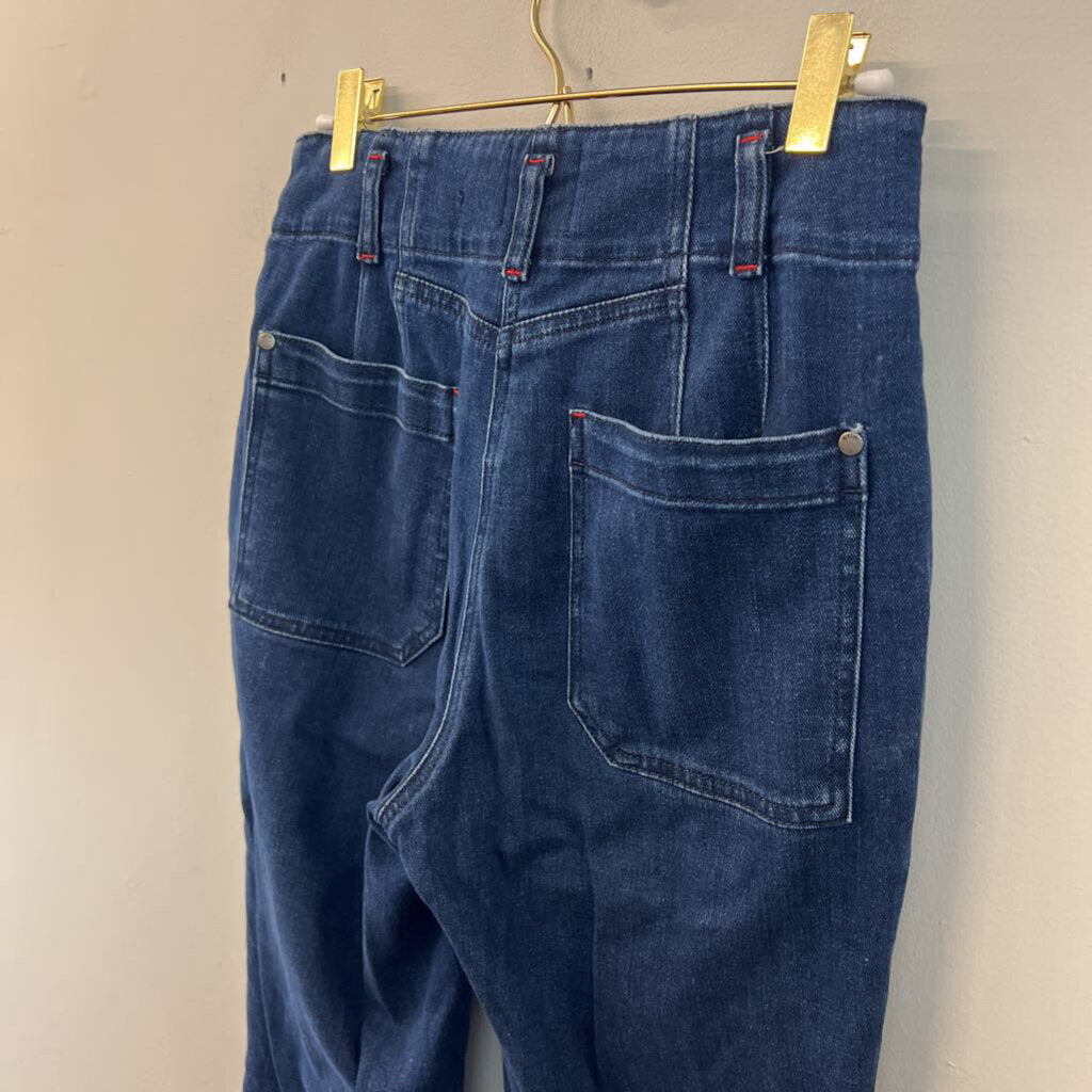 Maeve Dark Wash Straight Leg Jeans 28