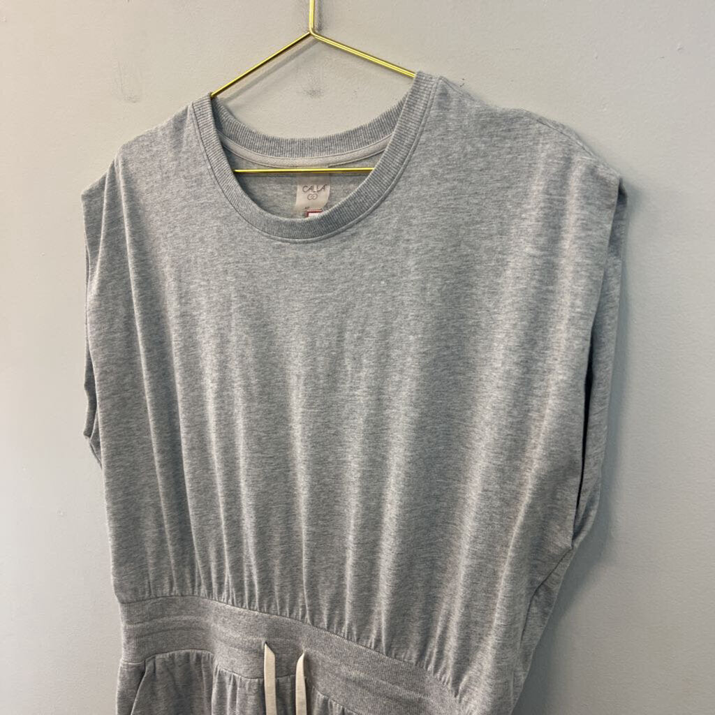 Calia Grey Tie Waist Midi Dress Extra Large