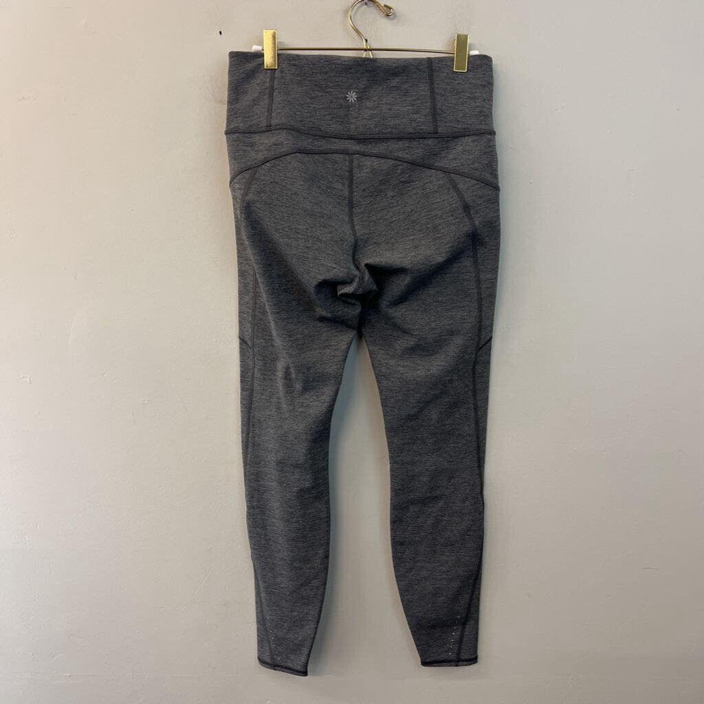 Athleta Grey Heathered Leggings Medium Tall