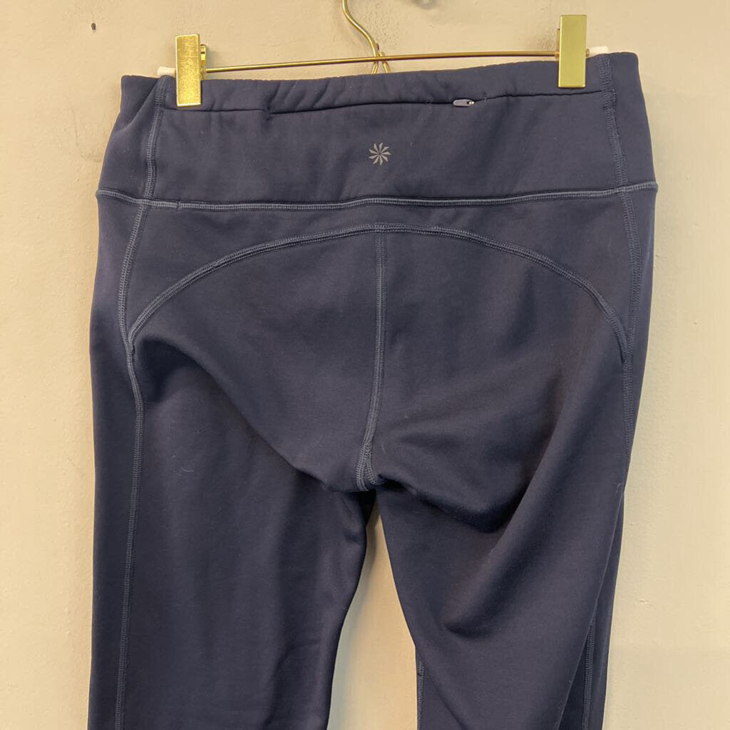 Athleta Navy Fleece Lined Leggings Medium Tall