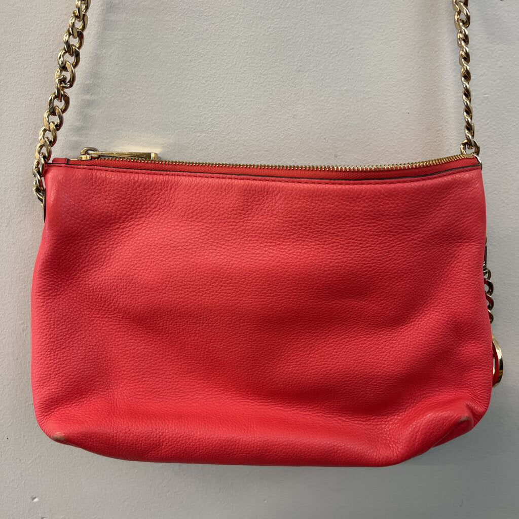 Michael Kors Coral Pebbled Leather Crossbody Purse