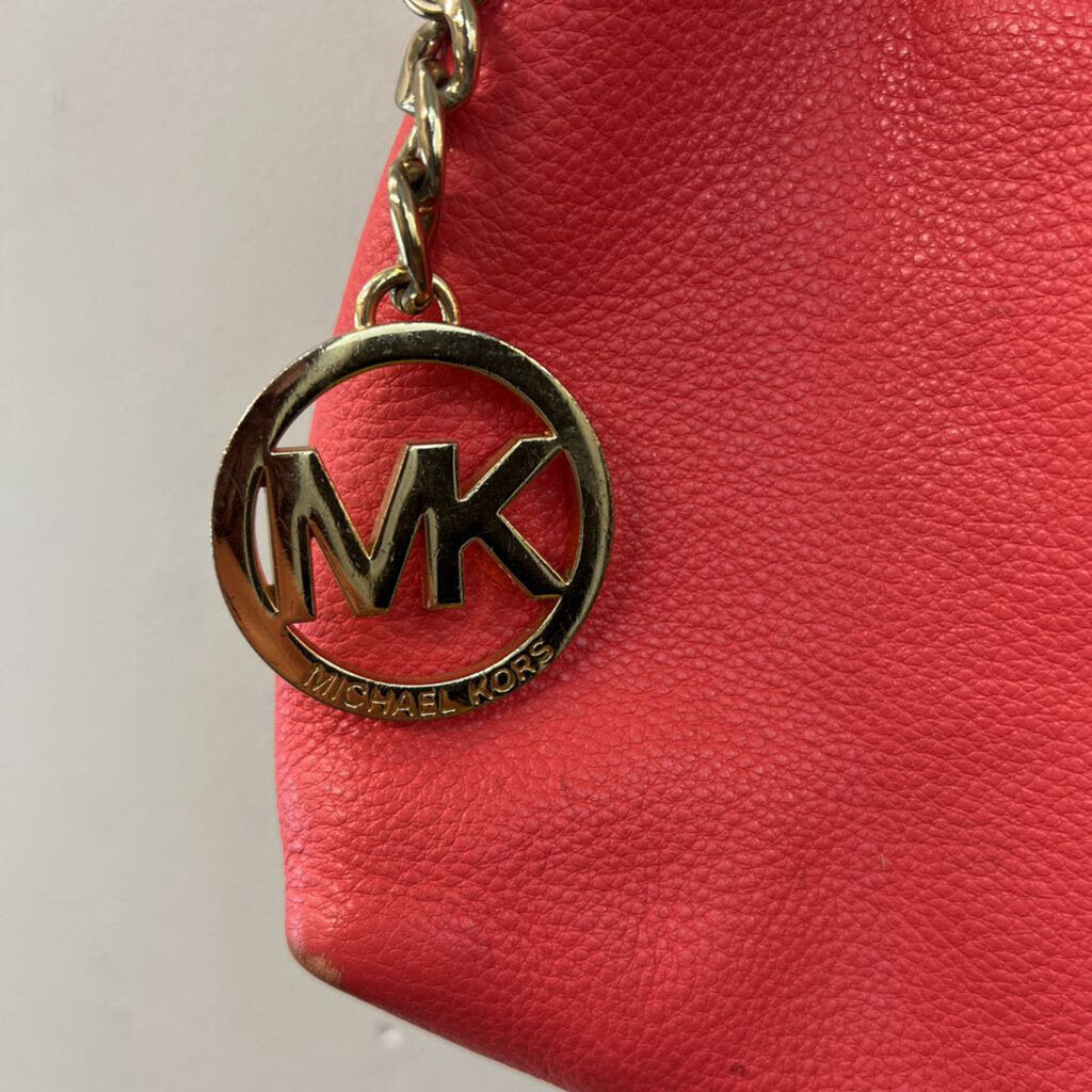 Michael Kors Coral Pebbled Leather Crossbody Purse