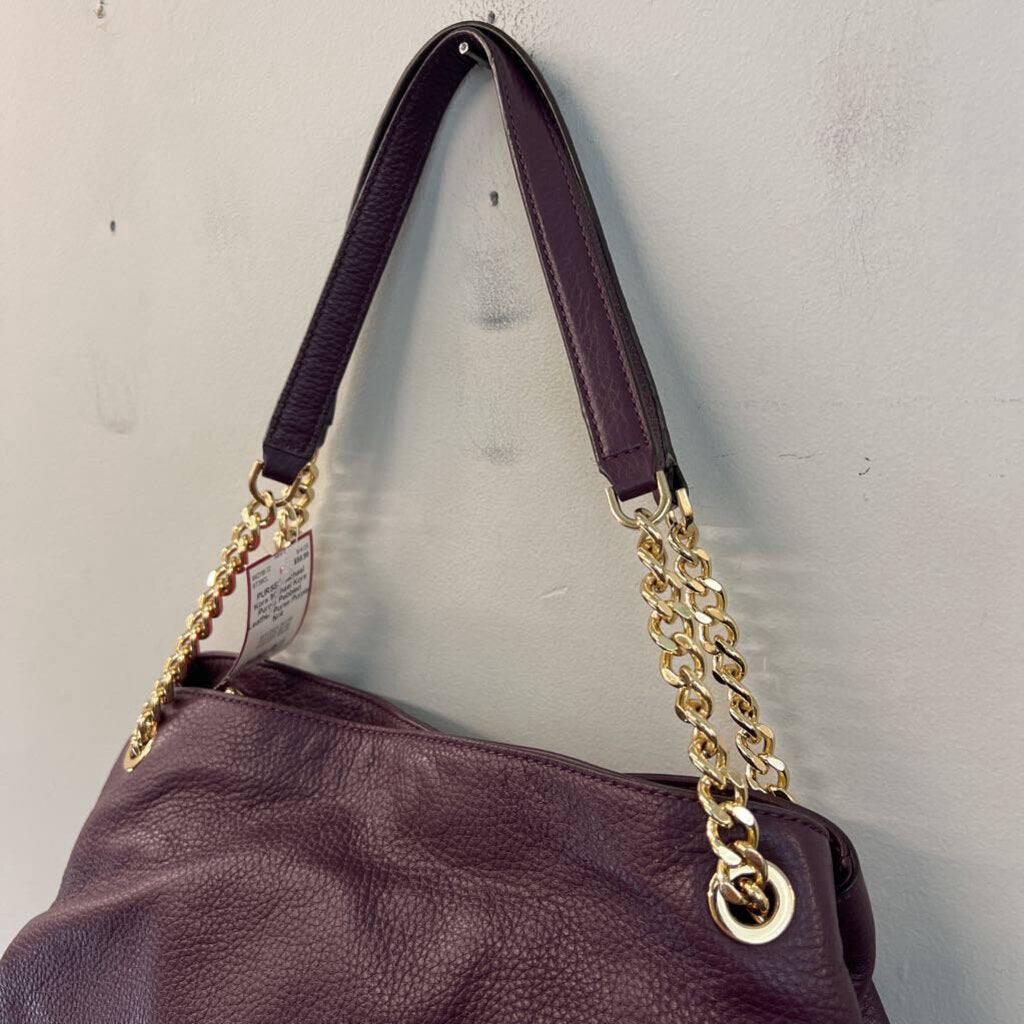 Michael Kors Purple Pebbled Leather Purse