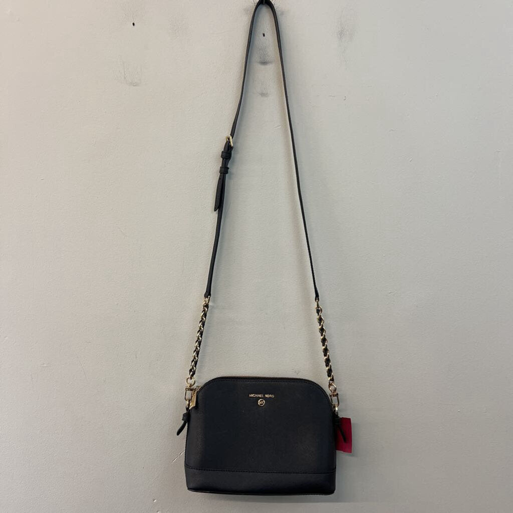 Michael Kors Black Leather Crossbody Purse