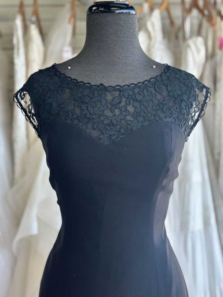 Laundry Black Lace Top Short Formal Dress 10