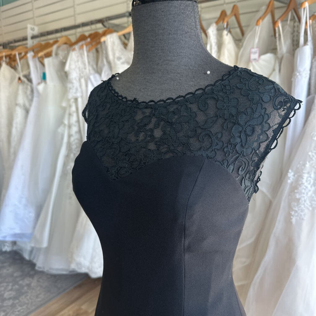 Laundry Black Lace Top Short Formal Dress 10