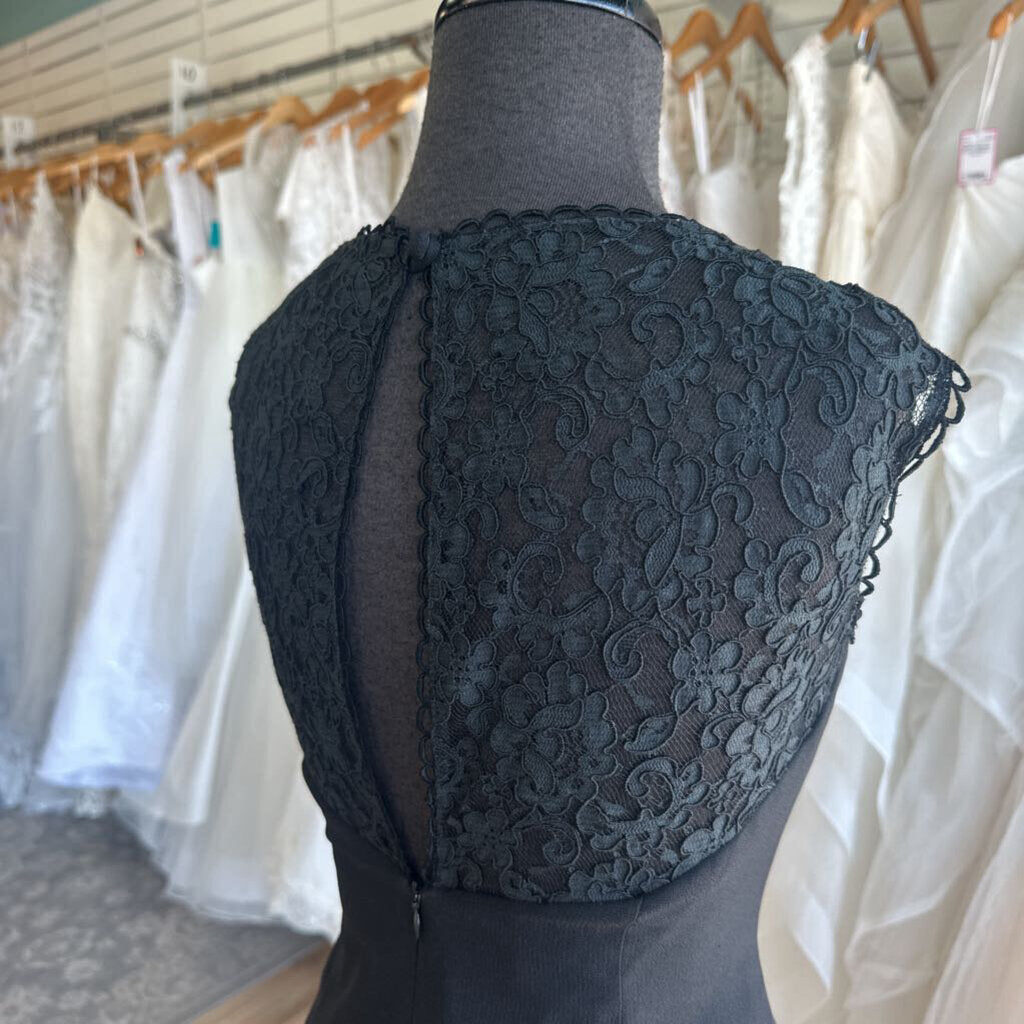 Laundry Black Lace Top Short Formal Dress 10