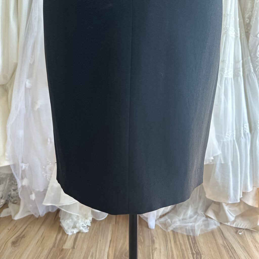 Laundry Black Lace Top Short Formal Dress 10