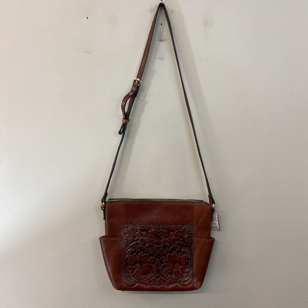 Patricia Nash Brown Leather Aveley Purse