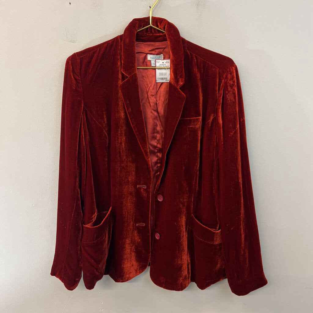 Sundance Red Velvet Blazer Jacket 4