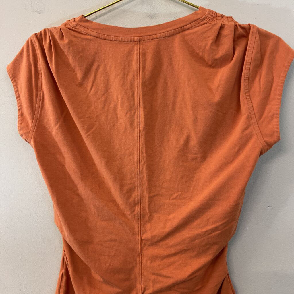 Athleta Orange Short Sleeve Top Small