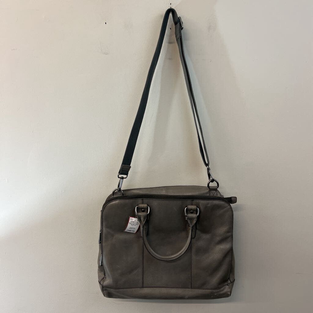 Fossil Grey Leather Messenger Purse