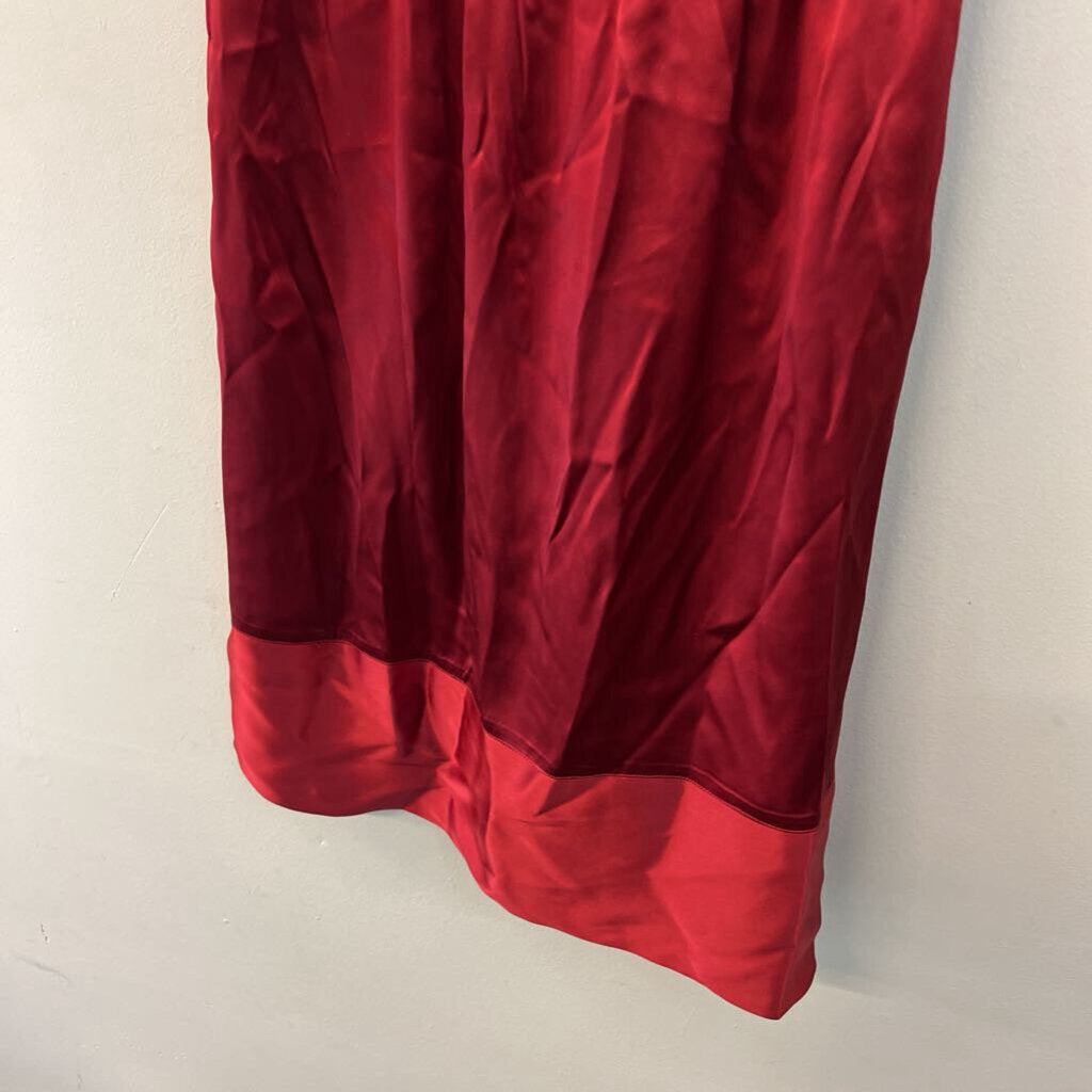 Pacametes Red 100% Silk Dress Extra Small