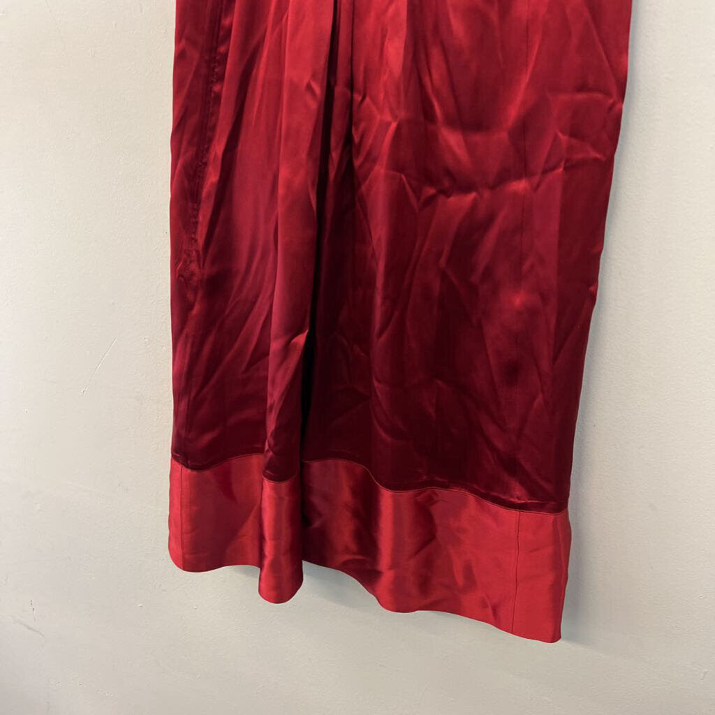 Pacametes Red 100% Silk Dress Extra Small